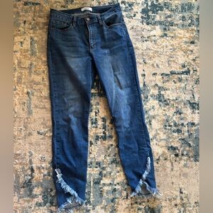 Distressed Boutique Blue Jeans